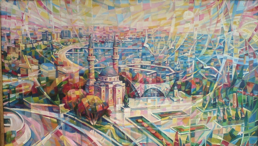 Bakı panoraması-Şəhidlər məscidi