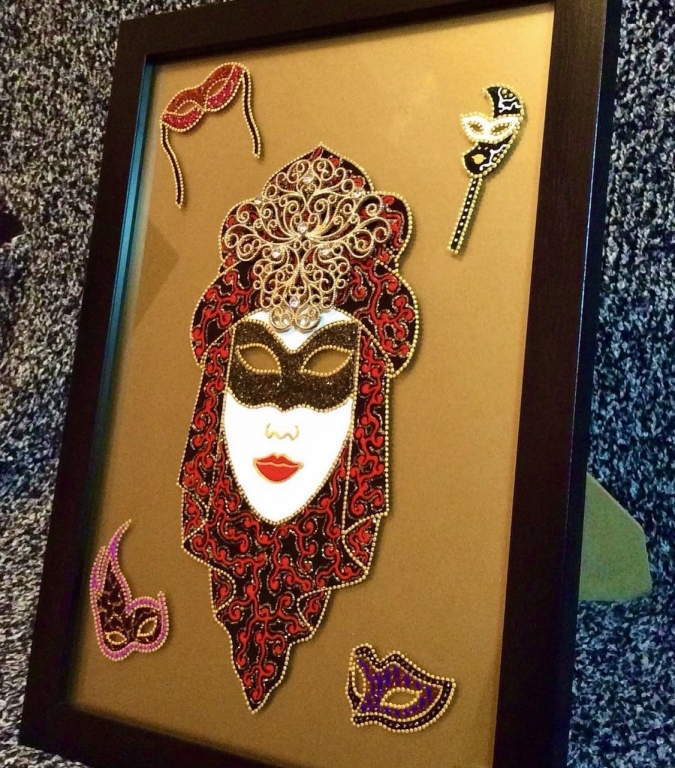 Vitraj tablo. “Maska”