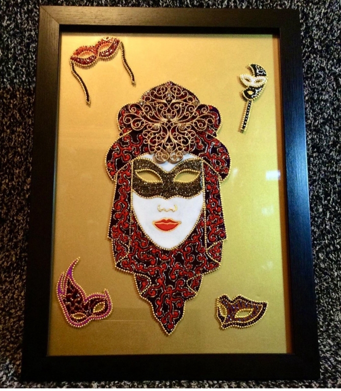 Vitraj tablo. “Maska”