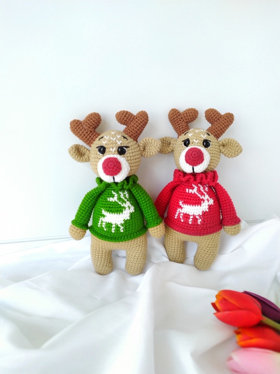 Toxunma Amigurumi Chrismas Maralı oyuncağı