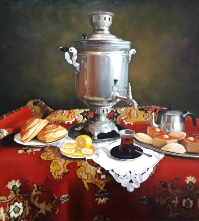 Samovar ilə natürmort